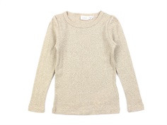 Name It oxford tan glitter top